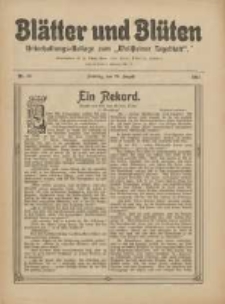 Bl&auml;tter und Bl&uuml;ten: unterhaltungs-Beilage zum "Wollsteiner Tageblatt" 1911.08.20 Nr33