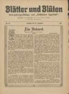 Bl&auml;tter und Bl&uuml;ten: unterhaltungs-Beilage zum "Wollsteiner Tageblatt" 1911.09.17 Nr37