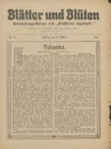 Bl&auml;tter und Bl&uuml;ten: unterhaltungs-Beilage zum "Wollsteiner Tageblatt" 1911.10.15 Nr41