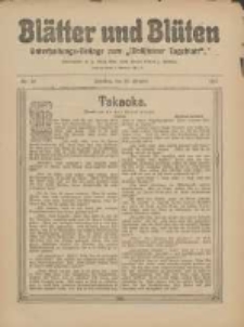 Bl&auml;tter und Bl&uuml;ten: unterhaltungs-Beilage zum "Wollsteiner Tageblatt" 1911.10.22 Nr42