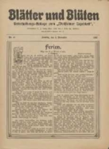 Bl&auml;tter und Bl&uuml;ten: unterhaltungs-Beilage zum "Wollsteiner Tageblatt" 1911.11.05 Nr44