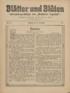 Bl&auml;tter und Bl&uuml;ten: unterhaltungs-Beilage zum "Wollsteiner Tageblatt" 1911.11.12 Nr45