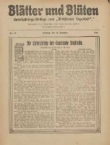 Bl&auml;tter und Bl&uuml;ten: unterhaltungs-Beilage zum "Wollsteiner Tageblatt" 1911.12.10 Nr49