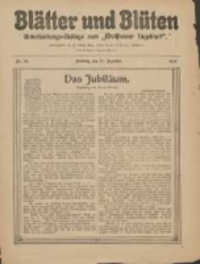 Bl&auml;tter und Bl&uuml;ten: unterhaltungs-Beilage zum "Wollsteiner Tageblatt" 1911.12.17 Nr50