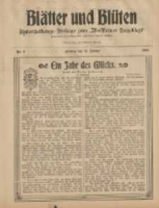 Blätter und Blüten: unterhaltungs-Beilage zum "Wollsteiner Tageblatt" 1908.01.19 Nr3