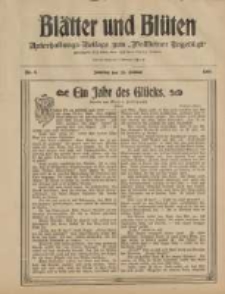 Bl&auml;tter und Bl&uuml;ten: unterhaltungs-Beilage zum "Wollsteiner Tageblatt" 1908.01.26 Nr4