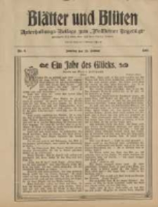 Blätter und Blüten: unterhaltungs-Beilage zum "Wollsteiner Tageblatt" 1908.01.26 Nr4