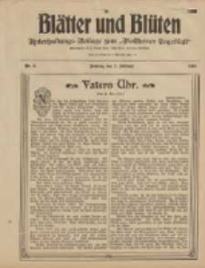 Blätter und Blüten: unterhaltungs-Beilage zum "Wollsteiner Tageblatt" 1908.02.02 Nr5