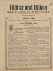 Bl&auml;tter und Bl&uuml;ten: unterhaltungs-Beilage zum "Wollsteiner Tageblatt" 1908.02.16 Nr7