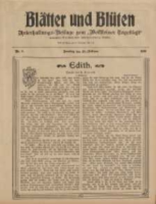 Blätter und Blüten: unterhaltungs-Beilage zum "Wollsteiner Tageblatt" 1908.02.23 Nr8
