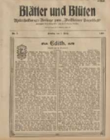 Blätter und Blüten: unterhaltungs-Beilage zum "Wollsteiner Tageblatt" 1908.03.01 Nr9