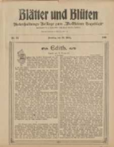 Bl&auml;tter und Bl&uuml;ten: unterhaltungs-Beilage zum "Wollsteiner Tageblatt" 1908.03.22 Nr12
