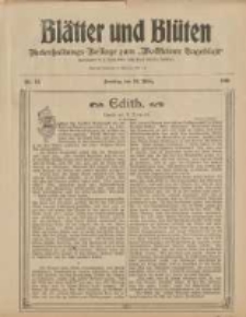 Blätter und Blüten: unterhaltungs-Beilage zum "Wollsteiner Tageblatt" 1908.03.22 Nr12