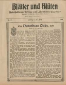 Blätter und Blüten: unterhaltungs-Beilage zum "Wollsteiner Tageblatt" 1908.04.26 Nr17