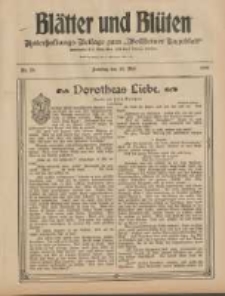 Bl&auml;tter und Bl&uuml;ten: unterhaltungs-Beilage zum "Wollsteiner Tageblatt" 1908.05.10 Nr19
