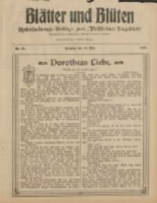 Bl&auml;tter und Bl&uuml;ten: unterhaltungs-Beilage zum "Wollsteiner Tageblatt" 1908.05.17 Nr20