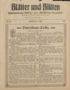Blätter und Blüten: unterhaltungs-Beilage zum "Wollsteiner Tageblatt" 1908.05.17 Nr20