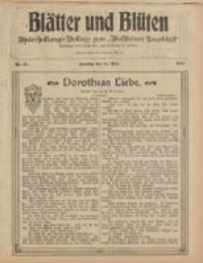Blätter und Blüten: unterhaltungs-Beilage zum "Wollsteiner Tageblatt" 1908.05.24 Nr21