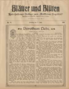 Blätter und Blüten: unterhaltungs-Beilage zum "Wollsteiner Tageblatt" 1908.06.07 Nr23