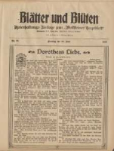 Bl&auml;tter und Bl&uuml;ten: unterhaltungs-Beilage zum "Wollsteiner Tageblatt" 1908.06.28 Nr26