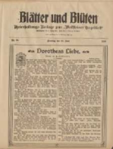 Blätter und Blüten: unterhaltungs-Beilage zum "Wollsteiner Tageblatt" 1908.06.28 Nr26