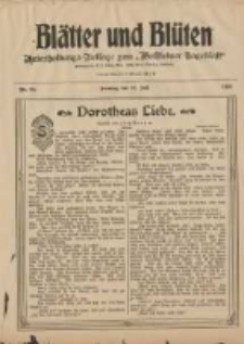 Blätter und Blüten: unterhaltungs-Beilage zum "Wollsteiner Tageblatt" 1908.07.12 Nr28