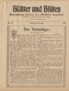 Bl&auml;tter und Bl&uuml;ten: unterhaltungs-Beilage zum "Wollsteiner Tageblatt" 1908.07.26 Nr30