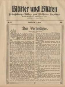 Blätter und Blüten: unterhaltungs-Beilage zum "Wollsteiner Tageblatt" 1908.08.09 Nr32
