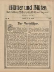 Bl&auml;tter und Bl&uuml;ten: unterhaltungs-Beilage zum "Wollsteiner Tageblatt" 1908.08.23 Nr34