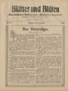 Bl&auml;tter und Bl&uuml;ten: unterhaltungs-Beilage zum "Wollsteiner Tageblatt" 1908.09.13 Nr37