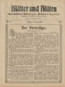 Blätter und Blüten: unterhaltungs-Beilage zum "Wollsteiner Tageblatt" 1908.09.13 Nr37