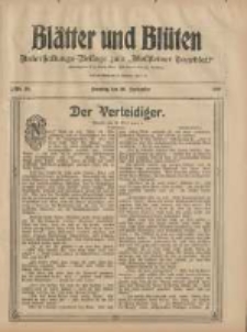 Blätter und Blüten: unterhaltungs-Beilage zum "Wollsteiner Tageblatt" 1908.09.20 Nr38