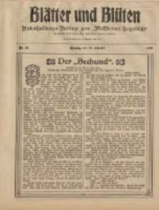 Bl&auml;tter und Bl&uuml;ten: unterhaltungs-Beilage zum "Wollsteiner Tageblatt" 1908.10.18 Nr42