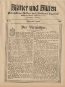 Bl&auml;tter und Bl&uuml;ten: unterhaltungs-Beilage zum "Wollsteiner Tageblatt" 1908.08.02 Nr31