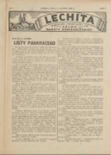 Lechita: dodatek niedzielny do Lecha - Gazety Gnieźnieńskiej 1928.02.12 R.5 Nr7