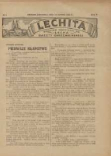 Lechita: dodatek niedzielny do Lecha - Gazety Gnieźnieńskiej 1928.02.19 R.5 Nr8