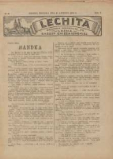 Lechita: dodatek niedzielny do Lecha - Gazety Gnieźnieńskiej 1928.04.29 R.5 Nr18