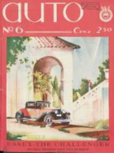 Auto: ilustrowane czasopismo sportowo-techniczne: organ Automobilklubu Polski oraz Klub&oacute;w Afiliowanch: revue sportive et technique de l' automobile: organe officiel de l'Automobile-Club de Pologne et des clubs afili&eacute;s 1929 czerwiec R.8 Nr6