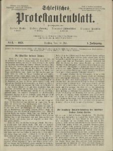 Schlesisches Protestantenblatt. 1871.07.15 Jg.1 No3