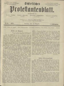 Schlesisches Protestantenblatt. 1871.08.19 Jg.1 No8