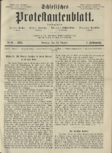 Schlesisches Protestantenblatt. 1871.08.26 Jg.1 No9