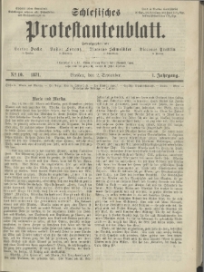 Schlesisches Protestantenblatt. 1871.09.02 Jg.1 No10