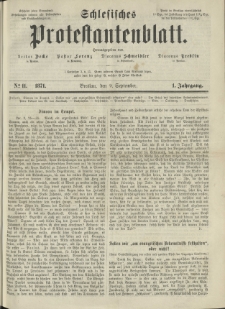 Schlesisches Protestantenblatt. 1871.09.09 Jg.1 No11