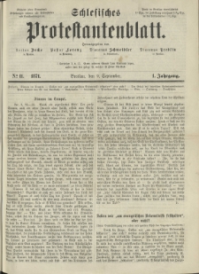 Schlesisches Protestantenblatt. 1871.09.09 Jg.1 No11