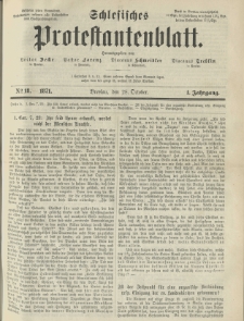Schlesisches Protestantenblatt. 1871.10.28 Jg.1 No18