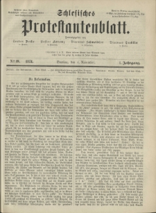 Schlesisches Protestantenblatt. 1871.11.04 Jg.1 No19
