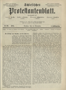 Schlesisches Protestantenblatt. 1871.11.11 Jg.1 No20