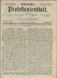 Schlesisches Protestantenblatt. 1871.12.16 Jg.1 No25