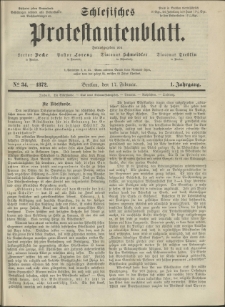 Schlesisches Protestantenblatt. 1872.02.17 Jg.1 No34