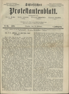 Schlesisches Protestantenblatt. 1872.02.24 Jg.1 No35